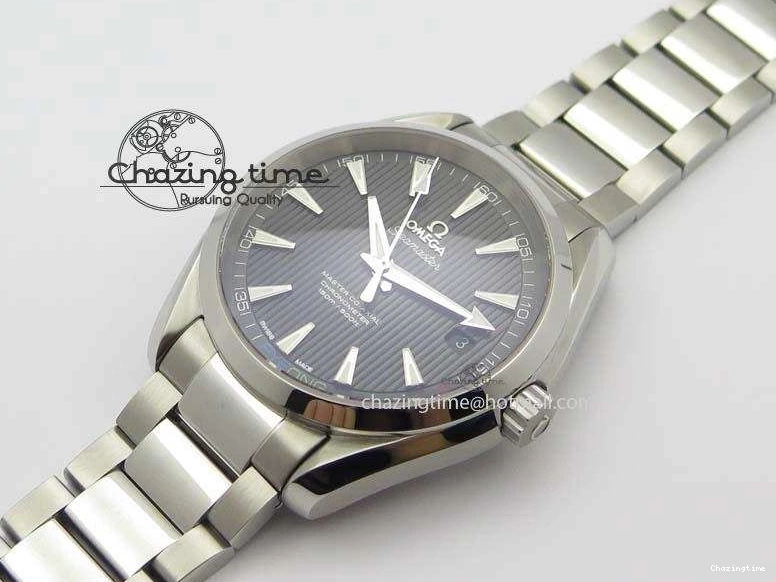0723 Youthful Aqua Terra ‘PyeongChang 2018’ JHF Best Edition Black Dial On SS Bracelet A 8204